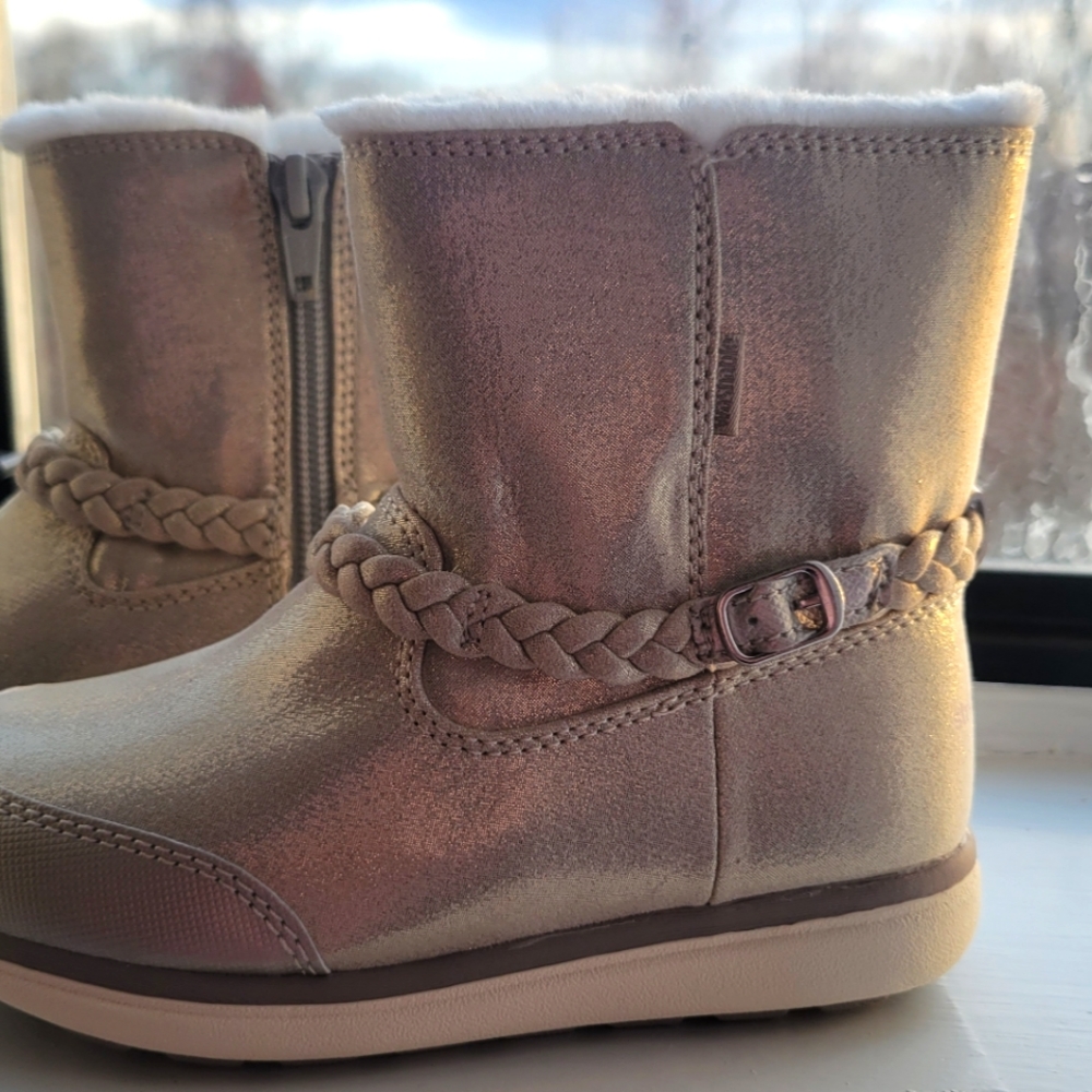 Gold  boots for girls size 10
